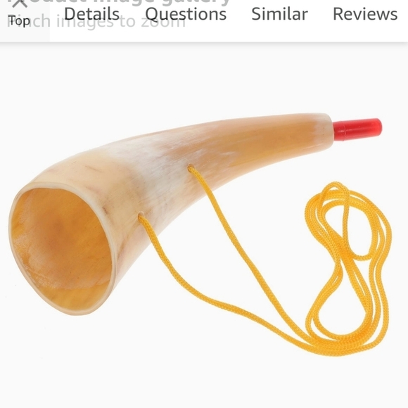 Viking Bull Horn Toy, Ox Horn, Noise Maker For Sports, Party Gifts, Noisemaker - Picture 7 of 7